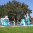 Bounce houses in the park
