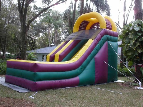 Rent the 18ft Deluxe Inflatable Slide