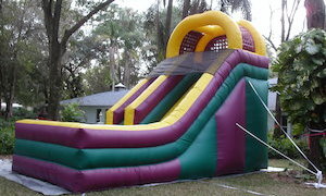 Rent the 18ft Deluxe Inflatable Slide