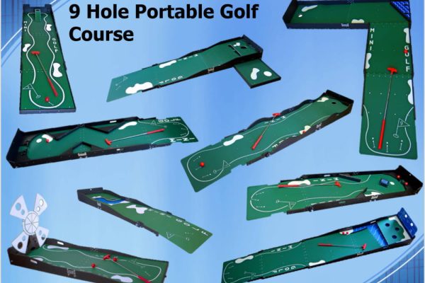 9 hold portable mini golf course
